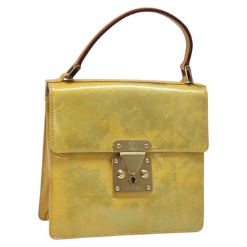 LOUIS VUITTON Monogram Vernis Spring Street Hand Bag Gris M91029 LV Auth 114335