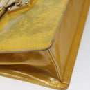 LOUIS VUITTON Monogram Vernis Spring Street Hand Bag Gris M91029 LV Auth 114335-9