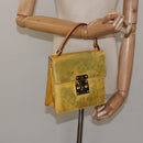 LOUIS VUITTON Monogram Vernis Spring Street Hand Bag Gris M91029 LV Auth 114335-21