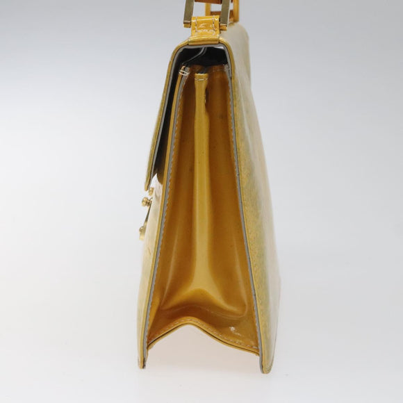 LOUIS VUITTON Monogram Vernis Spring Street Hand Bag Gris M91029 LV Auth 114335