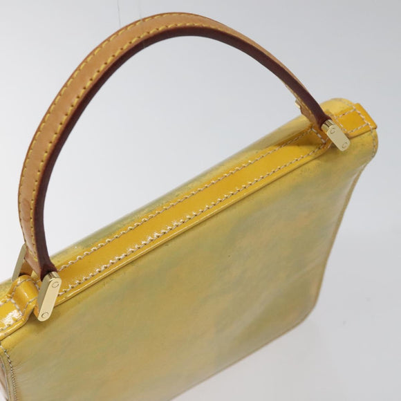 LOUIS VUITTON Monogram Vernis Spring Street Hand Bag Gris M91029 LV Auth 114335