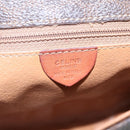 CELINE Macadam Canvas Shoulder Bag PVC Brown Gold Auth 114341-12