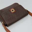 CELINE Macadam Canvas Shoulder Bag PVC Brown Gold Auth 114341-6