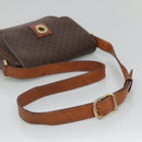 CELINE Macadam Canvas Shoulder Bag PVC Brown Gold Auth 114341-7