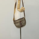 GUCCI GG Supreme Shoulder Bag PVC Leather Beige Green Red Auth 114357-22