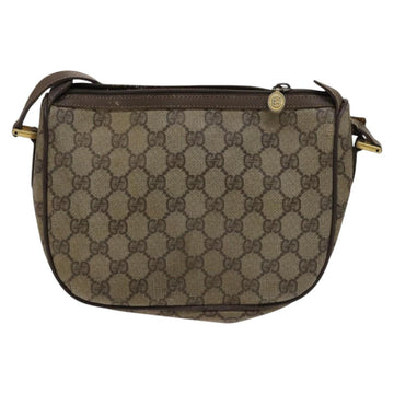 GUCCI GG Supreme Shoulder Bag PVC Leather Beige Green Red Auth 114357 - 0