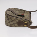 GUCCI GG Supreme Shoulder Bag PVC Leather Beige Green Red Auth 114357-3
