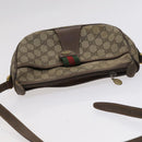 GUCCI GG Supreme Shoulder Bag PVC Leather Beige Green Red Auth 114357-6