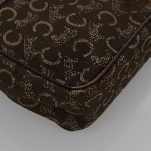 CELINE C Sulky Hand Bag Canvas Brown Auth 114369