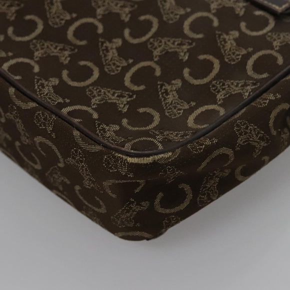 CELINE C Sulky Hand Bag Canvas Brown Auth 114369