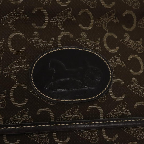 CELINE C Sulky Hand Bag Canvas Brown Auth 114369