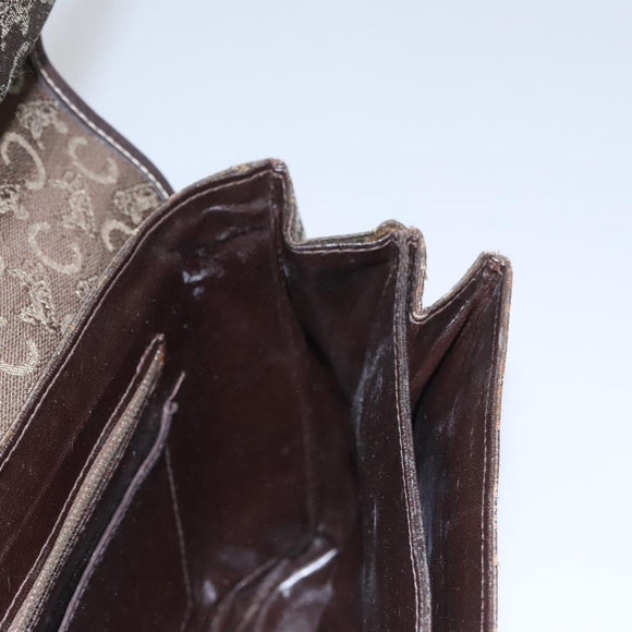 CELINE C Sulky Hand Bag Canvas Brown Auth 114369