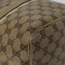 GUCCI GG Crystal Boston Bag Beige 193603 Auth 114377-9