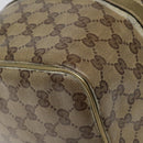 GUCCI GG Crystal Boston Bag Beige 193603 Auth 114377-16