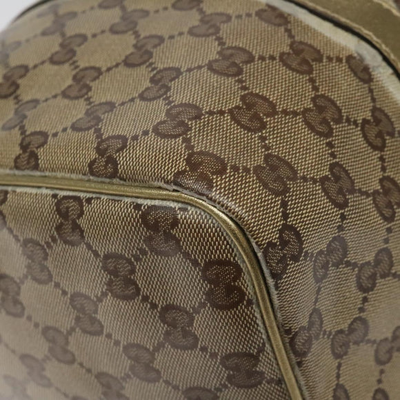 GUCCI GG Crystal Boston Bag Beige 193603 Auth 114377