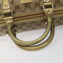 GUCCI GG Crystal Boston Bag Beige 193603 Auth 114377-7