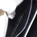 Salvatore Ferragamo Gancini Hand Bag Leather White Gold Auth 114378-11