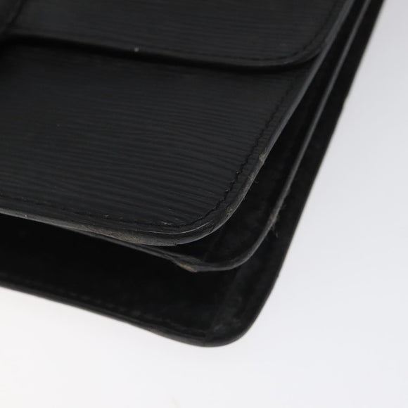LOUIS VUITTON Epi Free Run Shoulder Bag Black M52402 LV Auth 114385