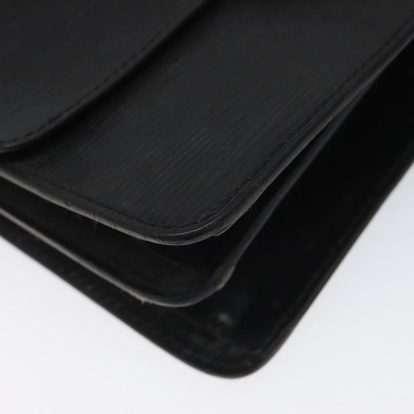 LOUIS VUITTON Epi Free Run Shoulder Bag Black M52402 LV Auth 114385