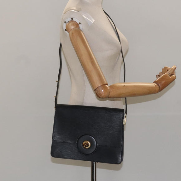 LOUIS VUITTON Epi Free Run Shoulder Bag Black M52402 LV Auth 114385