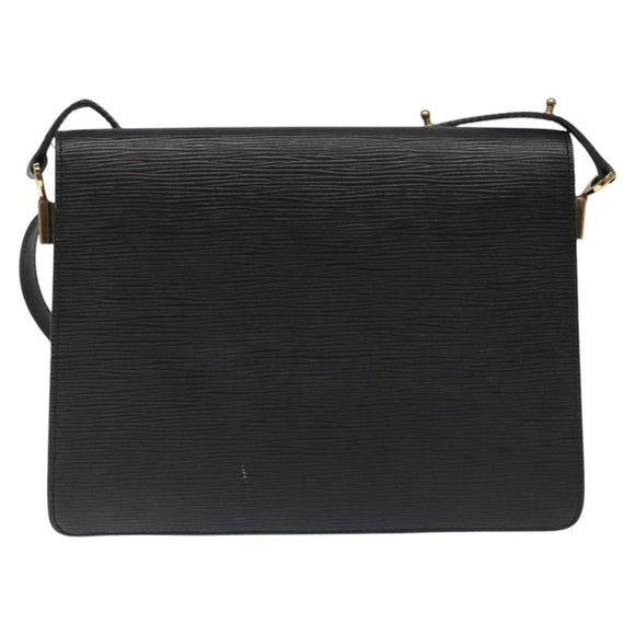 LOUIS VUITTON Epi Free Run Shoulder Bag Black M52402 LV Auth 114385
