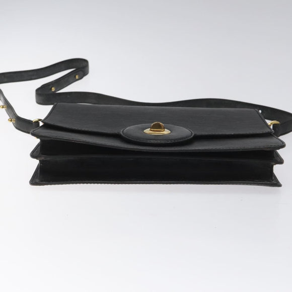 LOUIS VUITTON Epi Free Run Shoulder Bag Black M52402 LV Auth 114385