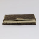 GUCCI GG Canvas Wallet Leather 5 Set Beige Black yellow Auth 114398-18