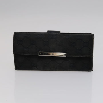 GUCCI GG Canvas Wallet Leather 5 Set Beige Black yellow Auth 114398 - 0