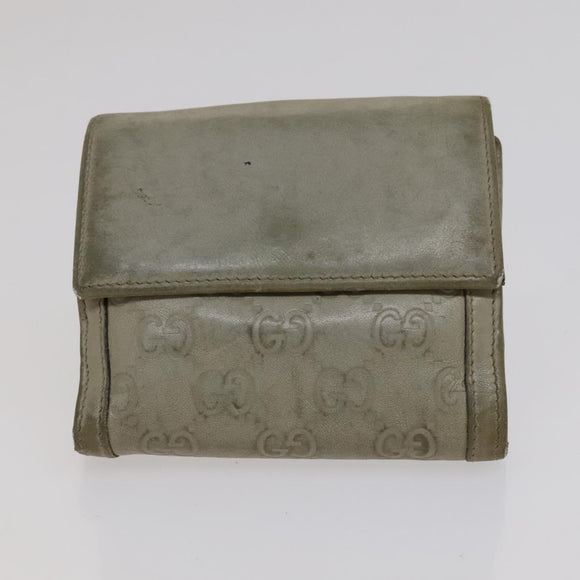 GUCCI GG Canvas Wallet Leather 5 Set Beige Black yellow Auth 114398