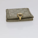 GUCCI GG Canvas Wallet Leather 5 Set Beige Black yellow Auth 114398-24