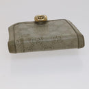 GUCCI GG Canvas Wallet Leather 5 Set Beige Black yellow Auth 114398-25