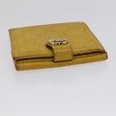 GUCCI GG Canvas Wallet Leather 5 Set Beige Black yellow Auth 114398-31