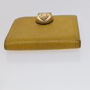 GUCCI GG Canvas Wallet Leather 5 Set Beige Black yellow Auth 114398-32