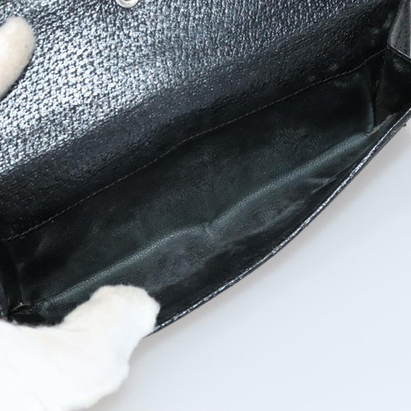 GUCCI GG Canvas Wallet Leather 5 Set Beige Black yellow Auth 114398