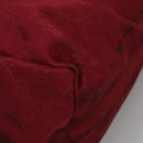 GUCCI GG Canvas Tote Bag Nylon Red 282439 Auth 114411-15