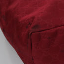 GUCCI GG Canvas Tote Bag Nylon Red 282439 Auth 114411-16