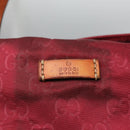 GUCCI GG Canvas Tote Bag Nylon Red 282439 Auth 114411-18