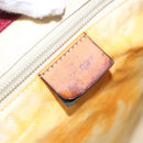 GUCCI GG Canvas Tote Bag Nylon Red 282439 Auth 114411-19