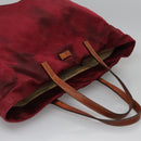 GUCCI GG Canvas Tote Bag Nylon Red 282439 Auth 114411-6