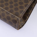 CELINE Macadam Canvas Shoulder Bag PVC Brown Gold Auth 114415-16