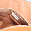 CELINE Macadam Canvas Shoulder Bag PVC Brown Gold Auth 114415-11