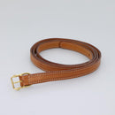 CELINE Macadam Canvas Shoulder Bag PVC Brown Gold Auth 114415-25