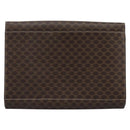 CELINE Macadam Canvas Shoulder Bag PVC Brown Gold Auth 114415-2