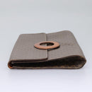 CELINE Macadam Canvas Shoulder Bag PVC Brown Gold Auth 114415-3