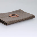 CELINE Macadam Canvas Shoulder Bag PVC Brown Gold Auth 114415-5