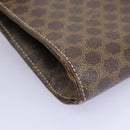 CELINE Macadam Canvas Shoulder Bag PVC Brown Gold Auth 114415-7