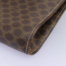 CELINE Macadam Canvas Shoulder Bag PVC Brown Gold Auth 114415-14