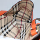 BURBERRY Nova Check Tote Bag PVC Beige Auth 114419-11