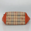 BURBERRY Nova Check Tote Bag PVC Beige Auth 114419-5