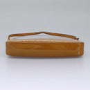 LOUIS VUITTON Vernis Pochette Accessoires Pouch Rose Velours M91575 Auth 114427-5